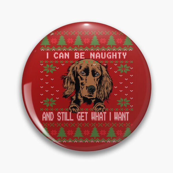 Item preview, I Can Be Naugty Irish Setter Ugly Christmas Sweater Funny designed and sold by Cuddlythopia.