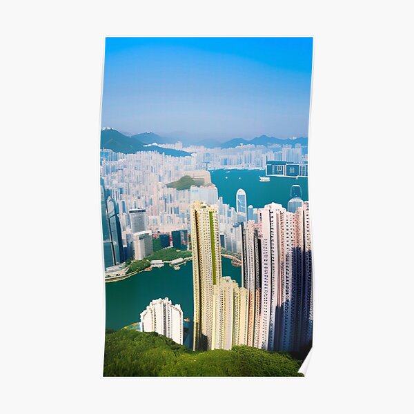 Hong Kong City View Poster
