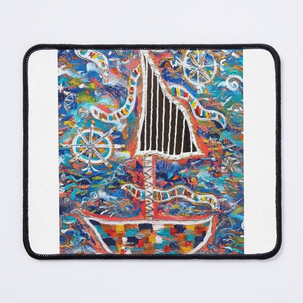 Item preview, Sailing ship abstract design designed and sold by MaximiliansArt.