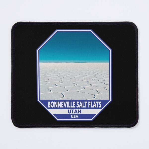Item preview, Bonneville Salt Flats Utah Travel Emblem designed and sold by KrisSidDesigns.