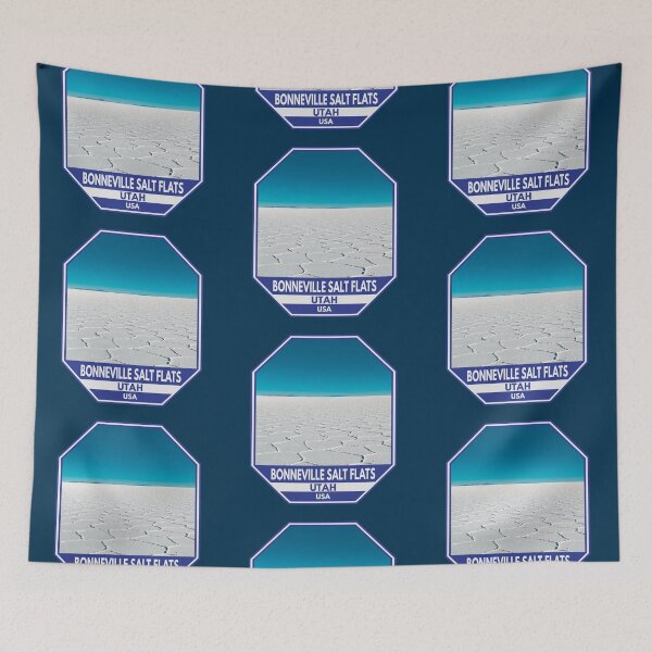 Item preview, Bonneville Salt Flats Utah Travel Emblem designed and sold by KrisSidDesigns.
