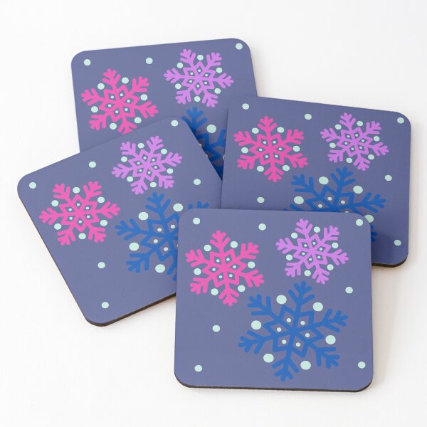 Item preview, Bisexual Snowflakes AOP designed and sold by VirtualFaries.