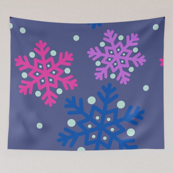 Item preview, Bisexual Snowflakes AOP designed and sold by VirtualFaries.