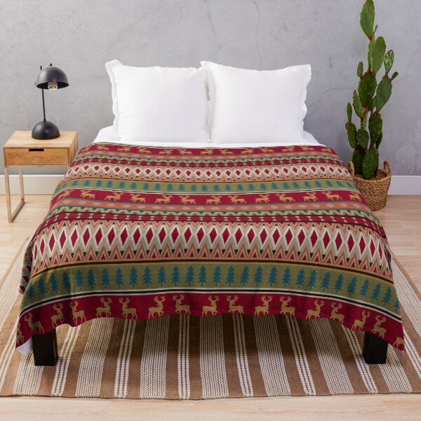 Item preview, PATTERN WITH DEER IN WARM COLORS designed and sold by Phanya-Style.