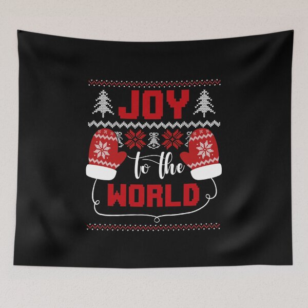 Item preview, Joy to the World Green and Red Ugly Christmas Sweather designed and sold by RepublicOfFire.