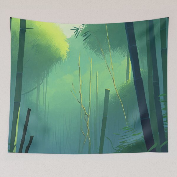 Item preview, Bamboo forest wallpaper designed and sold by NeroKanji.