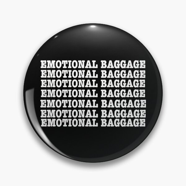 Item preview, Emotional baggage pattern black designed and sold by Mermaidssparkle.