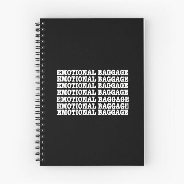 Item preview, Emotional baggage pattern black designed and sold by Mermaidssparkle.