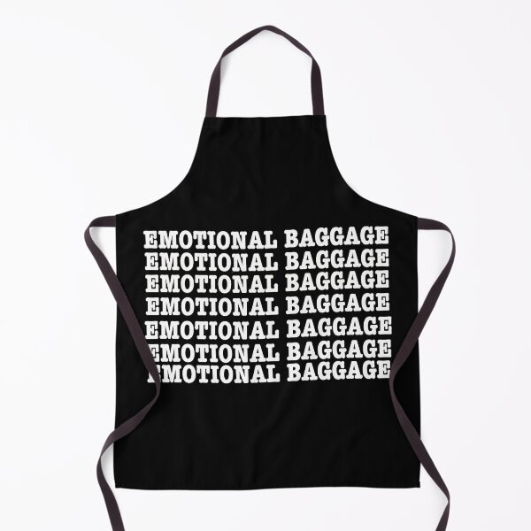 Item preview, Emotional baggage pattern black designed and sold by Mermaidssparkle.