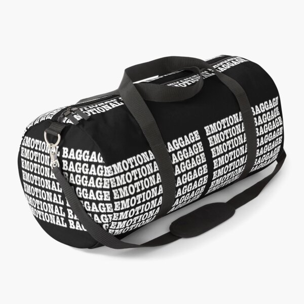 Item preview, Emotional baggage pattern black designed and sold by Mermaidssparkle.