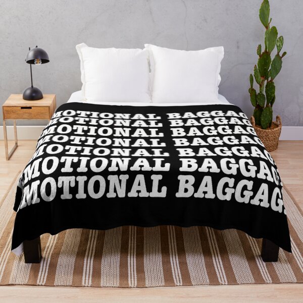 Item preview, Emotional baggage pattern black designed and sold by Mermaidssparkle.