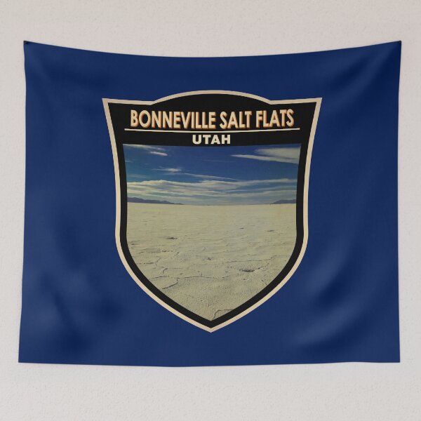 Item preview, Bonneville Salt Flats Utah Vintage Badge designed and sold by KrisSidDesigns.