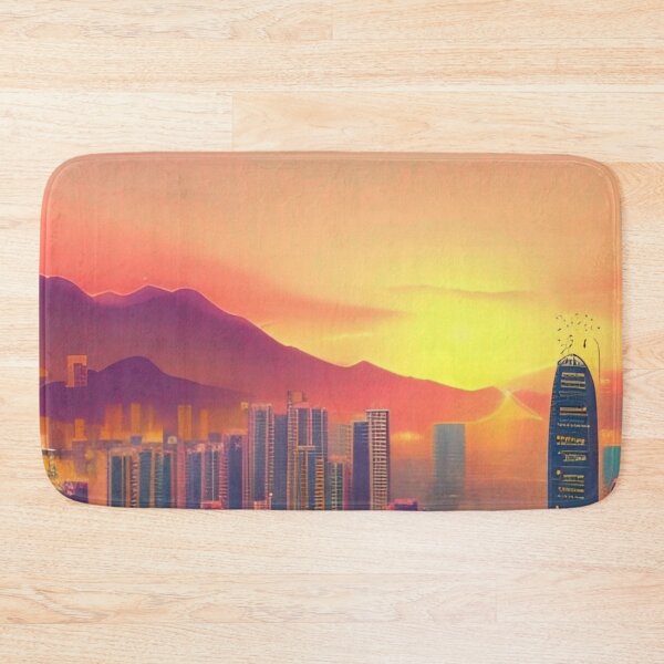Item preview, Hong Kong Sunset Art designed and sold by Places On Earth.