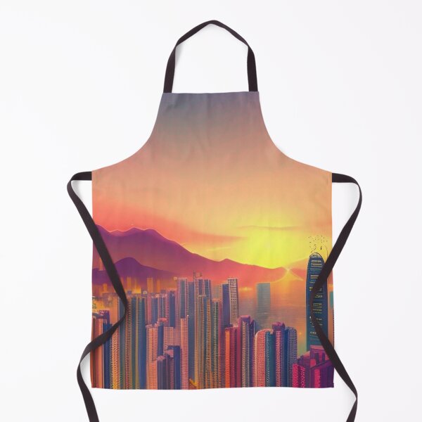 Item preview, Hong Kong Sunset Art designed and sold by Places On Earth.