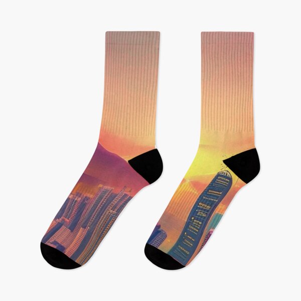 Item preview, Hong Kong Sunset Art designed and sold by Places On Earth.