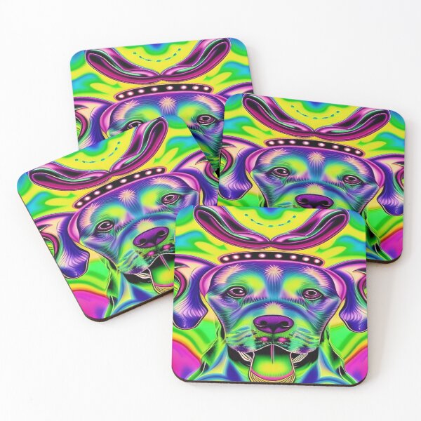 Item preview, Rainbow Doggy Abstraction Pets Dog Puppy Love Spectacular Doglove designed and sold by ValleyDream.