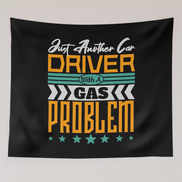 Item preview, Just Another Car Driver With A Gas Problem (Black Colour Accessories) designed and sold by TextAndVectors.