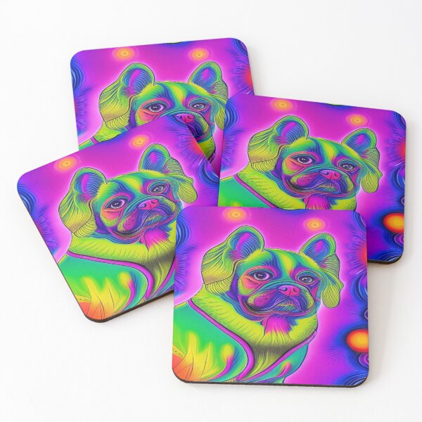 Item preview, Rainbow Doggy Abstraction Pets Dog Puppy Love Spectacular Doglove designed and sold by ValleyDream.