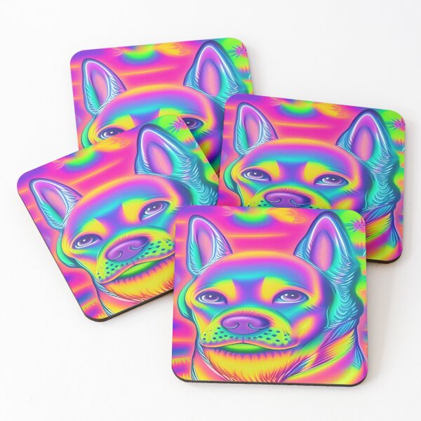 Item preview, Rainbow Doggy Abstraction Pets Dog Puppy Love Spectacular Doglove designed and sold by ValleyDream.
