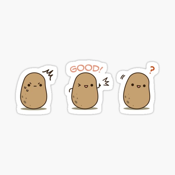 Silly Potato set Sticker
