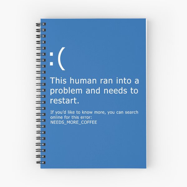 Item preview, Blue Screen of Death - Coffee error designed and sold by DigitalCleo.