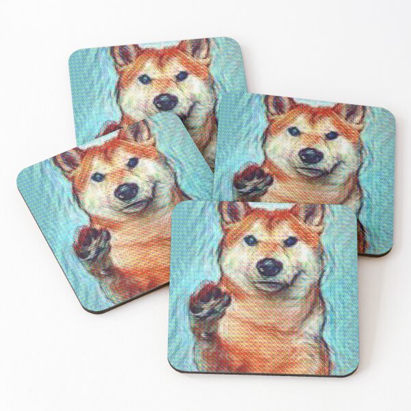 Item preview, Cute Shiba Inu dog colorful designed and sold by Shibehype.
