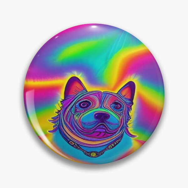 Item preview, Rainbow Doggy Abstraction Pets Dog Puppy Love Spectacular Doglove designed and sold by ValleyDream.