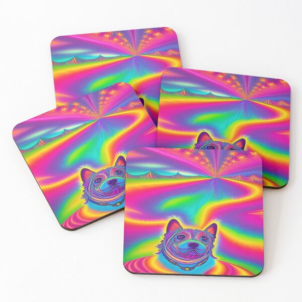 Item preview, Rainbow Doggy Abstraction Pets Dog Puppy Love Spectacular Doglove designed and sold by ValleyDream.