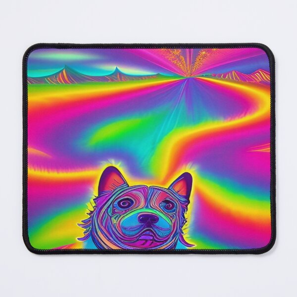 Item preview, Rainbow Doggy Abstraction Pets Dog Puppy Love Spectacular Doglove designed and sold by ValleyDream.