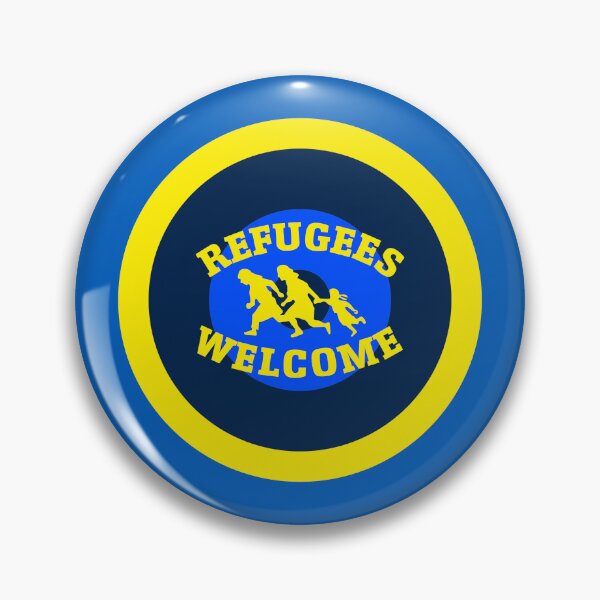 Item preview, Refugees Welcome Ukraini Ukraine Roundel designed and sold by ModSupporters.