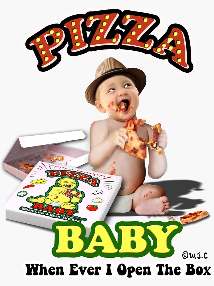 "Pizza Baby" Sticker for Sale by stanzan Redbubble