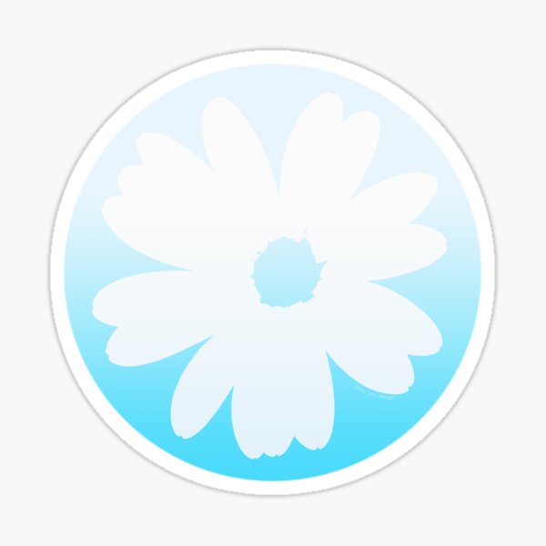 Fleur bleue Sticker