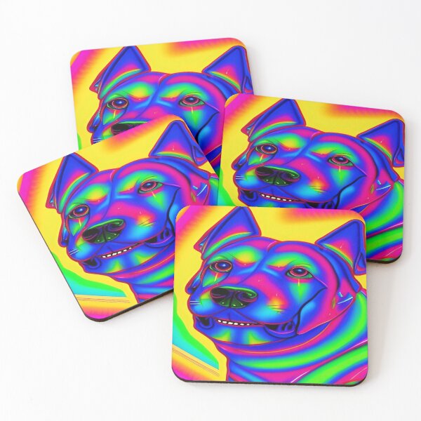 Item preview, Rainbow Doggy Abstraction Pets Dog Puppy Love Spectacular Doglove designed and sold by ValleyDream.