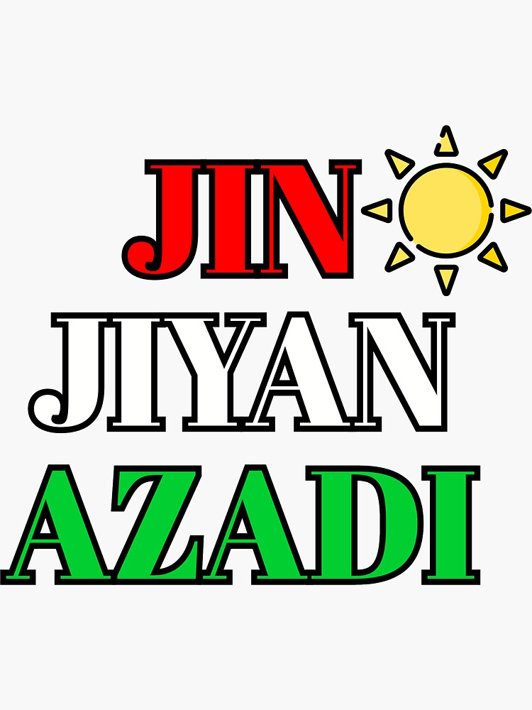 Woman Life Freedom Jin Jiyan Azadi Sticker For Sale By Tindaer