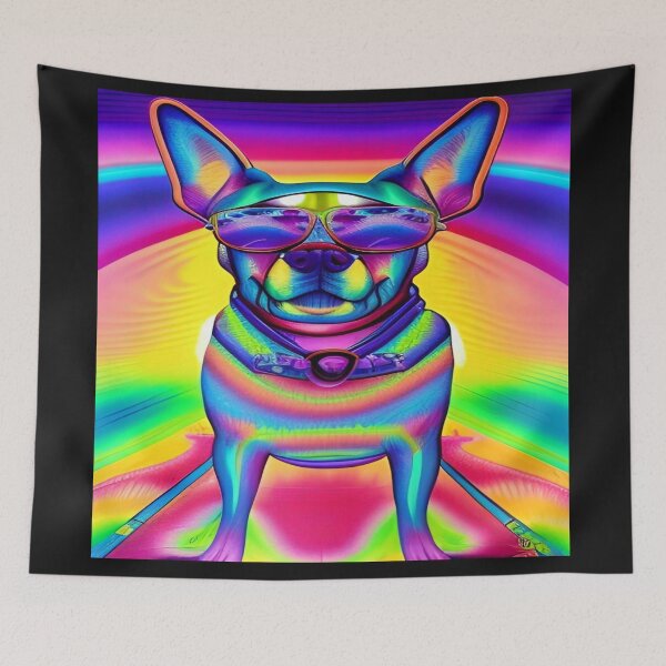 Item preview, Rainbow Doggy Abstraction Pets Dog Puppy Love Spectacular Doglove designed and sold by ValleyDream.