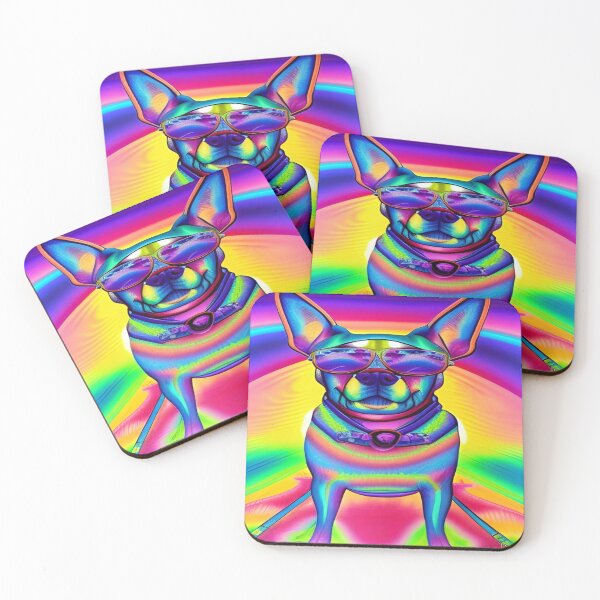 Item preview, Rainbow Doggy Abstraction Pets Dog Puppy Love Spectacular Doglove designed and sold by ValleyDream.