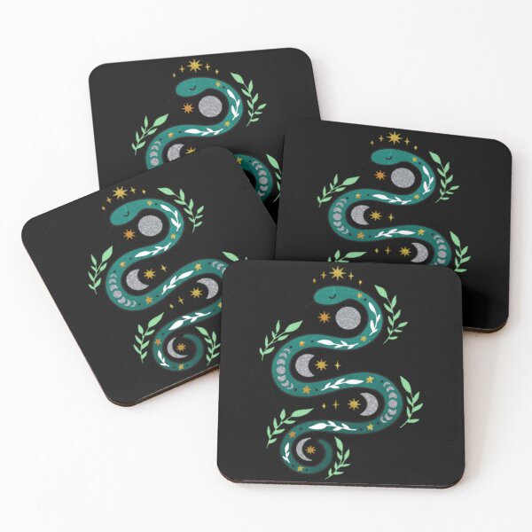 Item preview, The Snake and the Silver Moon - Goddess Art designed and sold by MistyMorningsOR.