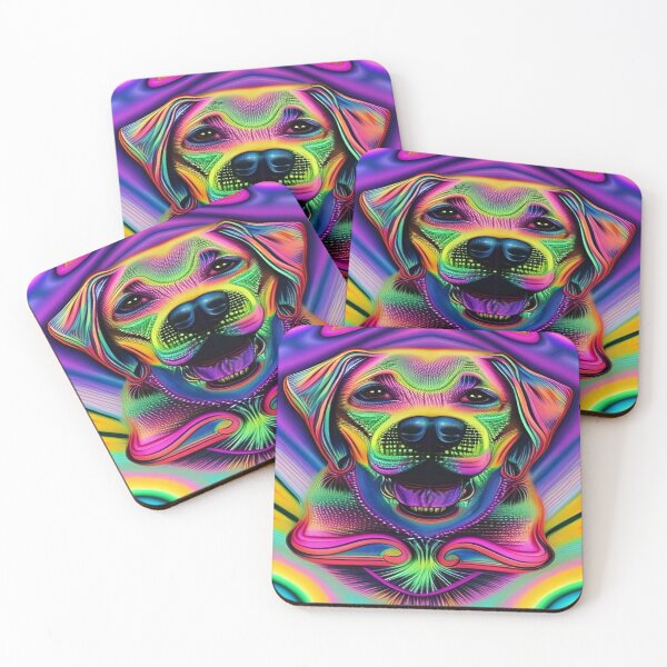 Item preview, Rainbow Doggy Abstraction Pets Dog Puppy Love Spectacular Doglove designed and sold by ValleyDream.