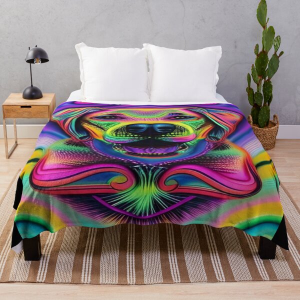 Item preview, Rainbow Doggy Abstraction Pets Dog Puppy Love Spectacular Doglove designed and sold by ValleyDream.