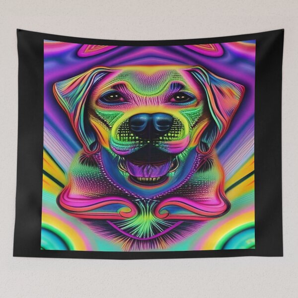 Item preview, Rainbow Doggy Abstraction Pets Dog Puppy Love Spectacular Doglove designed and sold by ValleyDream.