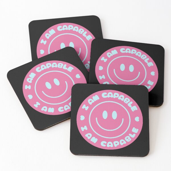 Item preview, I Am Capable Affirmation Smiley Face designed and sold by NinniShop.