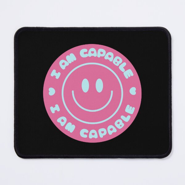 Item preview, I Am Capable Affirmation Smiley Face designed and sold by NinniShop.