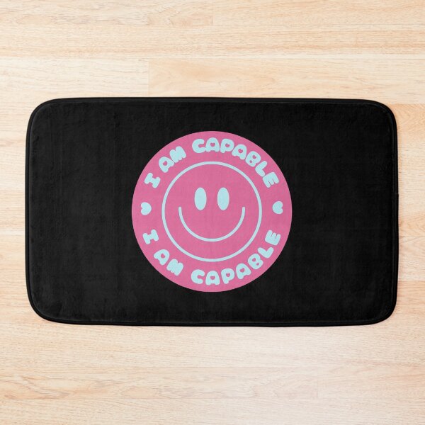 Item preview, I Am Capable Affirmation Smiley Face designed and sold by NinniShop.