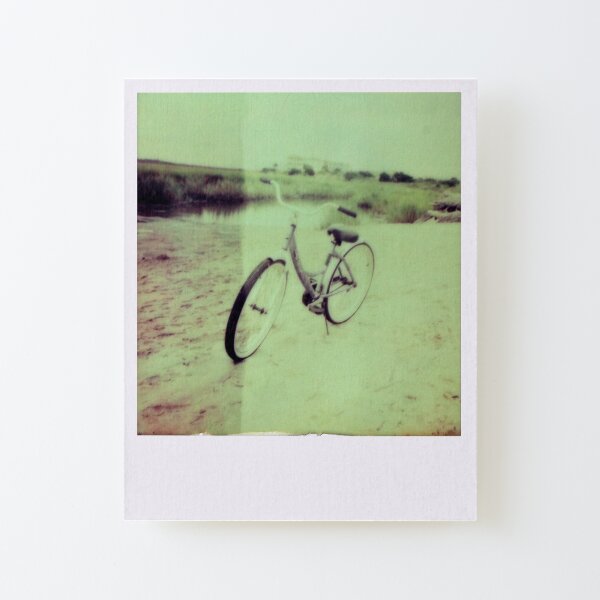 Impossible Project Oak Island Beach Double Exposure Bicycle Canvas Mounted Print