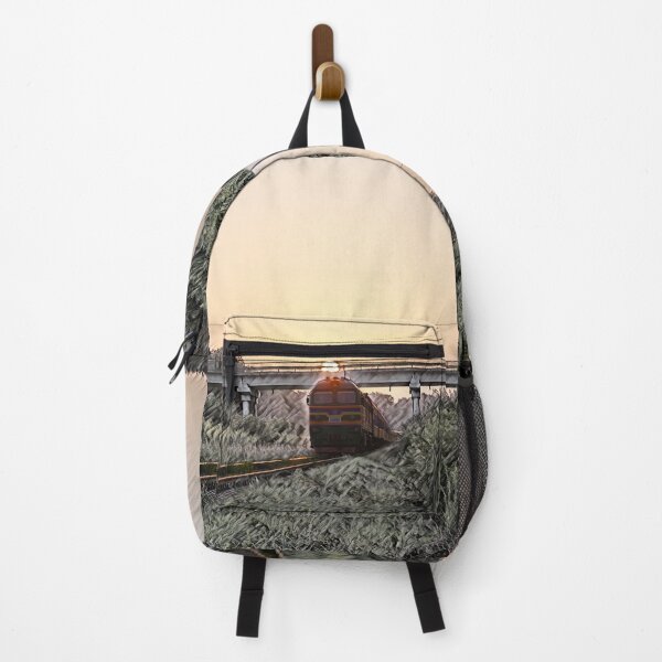 Item preview, Locomotive 2M62 in Ukraine at sunset. designed and sold by ChernivtsiSkoda.