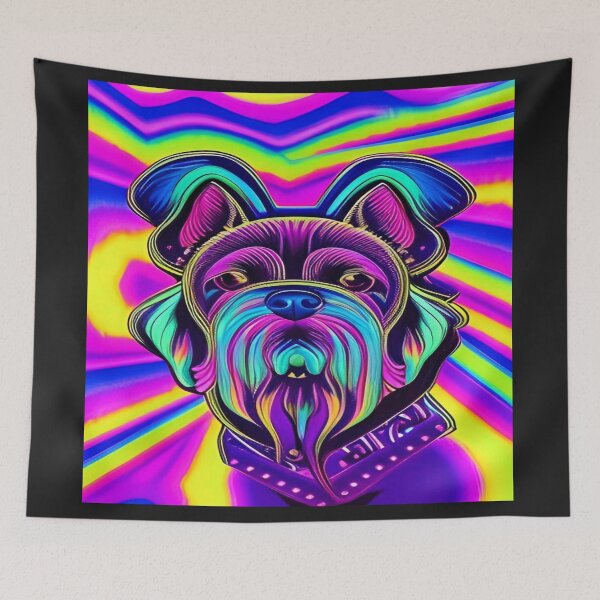 Item preview, Rainbow Doggy Abstraction Pets Dog Puppy Love Spectacular Doglove designed and sold by ValleyDream.
