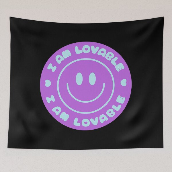 Item preview, I Am Lovable Affirmation Smiley Face designed and sold by NinniShop.