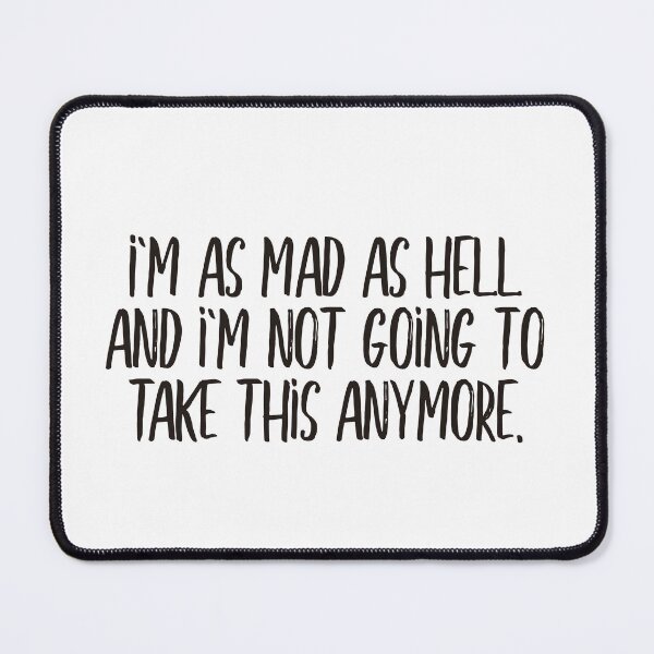 Item preview, As mad as hell (black) designed and sold by didijuca.
