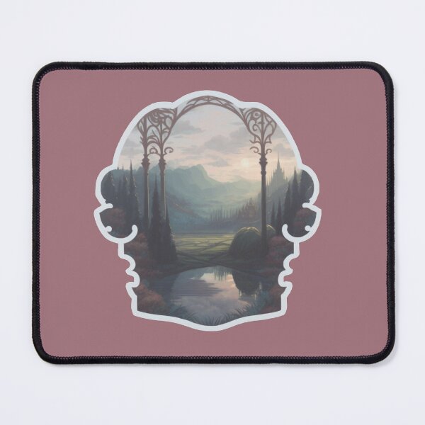 Item preview, Dreamy elven landscape designed and sold by faewildlingart.