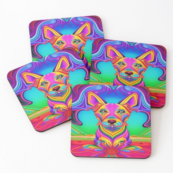 Item preview, Rainbow Doggy Abstraction Pets Dog Puppy Love Spectacular Doglove designed and sold by ValleyDream.